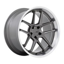 STATUSFÄLGAR AR942 MATTE GUNMETAL W/ MACHINED LIP 9.5x20 5/115 ET15 CB71.5