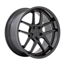 STATUSFÄLGAR AR942 MATTE BLACK W/ GLOSS BLACK LIP 11x20 5/115 ET22 CB71.5