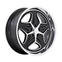 STATUSFÄLGAR F171 MERLOT GLOSS BLACK MACHINED 10.5x22 5/120.65 ET6 CB72.6