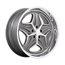 STATUSFÄLGAR F172 MERLOT ANTHRACITE MACHINED 10.5x22 5/120.65 ET6 CB72.6