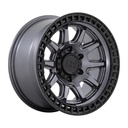 STATUSFÄLGAR CALICO MATTE GUNMETAL W/ MATTE BLACK LIP 8.5x17 5/127 ET-10 CB71.5