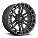 STATUSFÄLGAR D720 HEATER MATTE BLACK DOUBLE DARK TINT MACHINED 10x22 6/135 ET-13 CB87.1