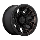 STATUSFÄLGAR D824 TRACTION MATTE BLACK W/ DOUBLE DARK TINT 10x20 8/180 ET-18 CB124.2