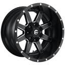 STATUSFÄLGAR D538 MAVERICK MATTE BLACK MILLED 10x15 4/137 ET0 CB110.2