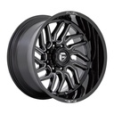 STATUSFÄLGAR D807 HURRICANE GLOSS BLACK MILLED 12x22 8/180 ET-44 CB124.2