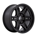 STATUSFÄLGAR D836 SLAYER MATTE BLACK 8.5x18 6/139.7 ET1 CB106.1