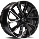 STATUSFÄLGAR DYNASTY BLACK FRONT POLISHED 7.5x18 5/114.3 ET40 CB73.1
