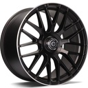 STATUSFÄLGAR DARK DEEP MATT BLACK LIP POLISHED 8x18 5/112 ET35 CB66.6
