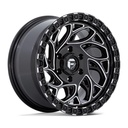 STATUSFÄLGAR D840 RUNNER OR GLOSS BLACK MILLED 10x15 5/114.3 ET-43 CB72.6