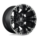 STATUSFÄLGAR D851 VAPOR MATTE BLACK GRAY TINT 10x20 8/165.1 ET-18 CB125.1
